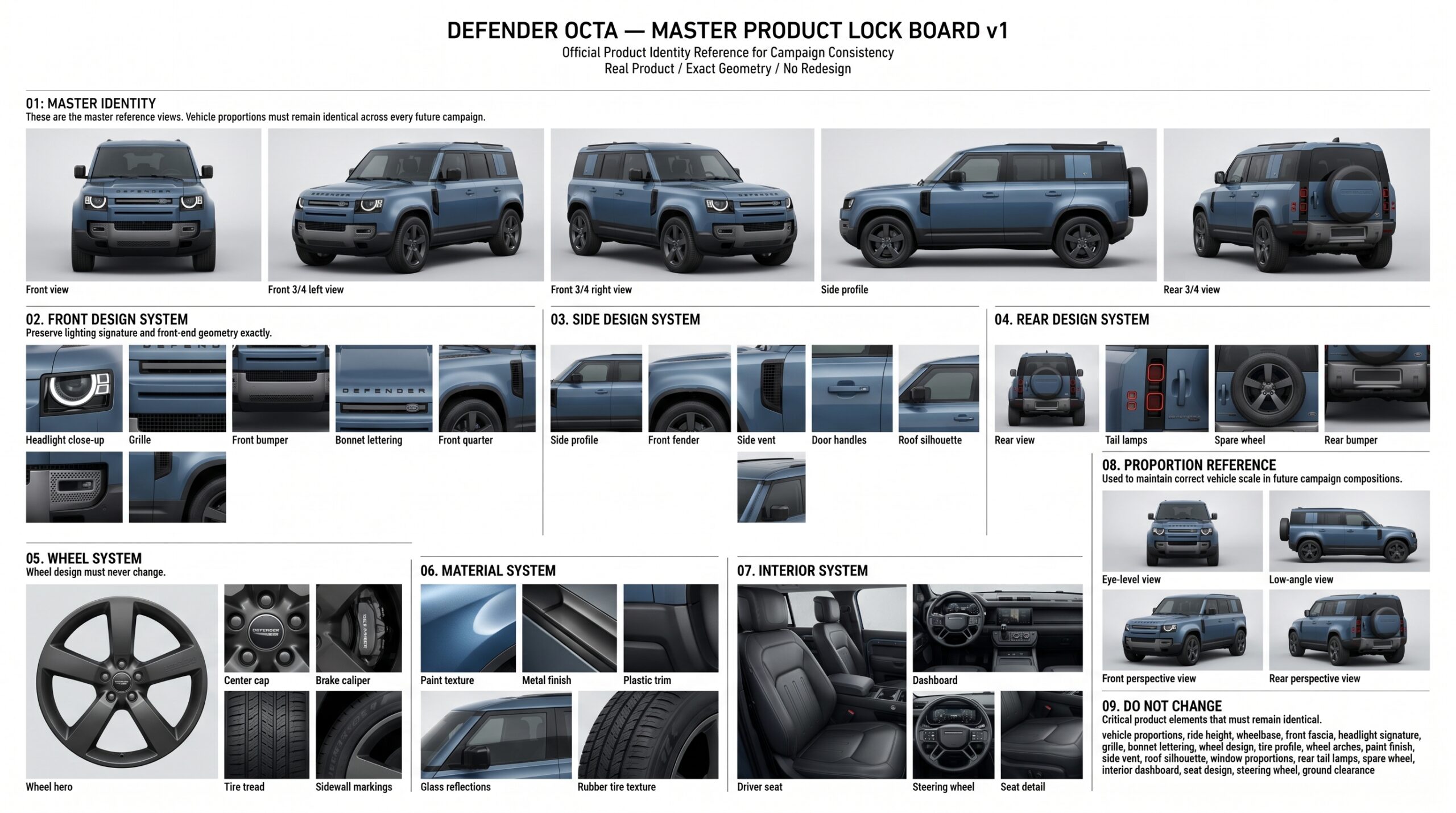 Defender OCTA product lock board